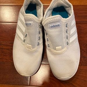 Adidas white sneakers size 9